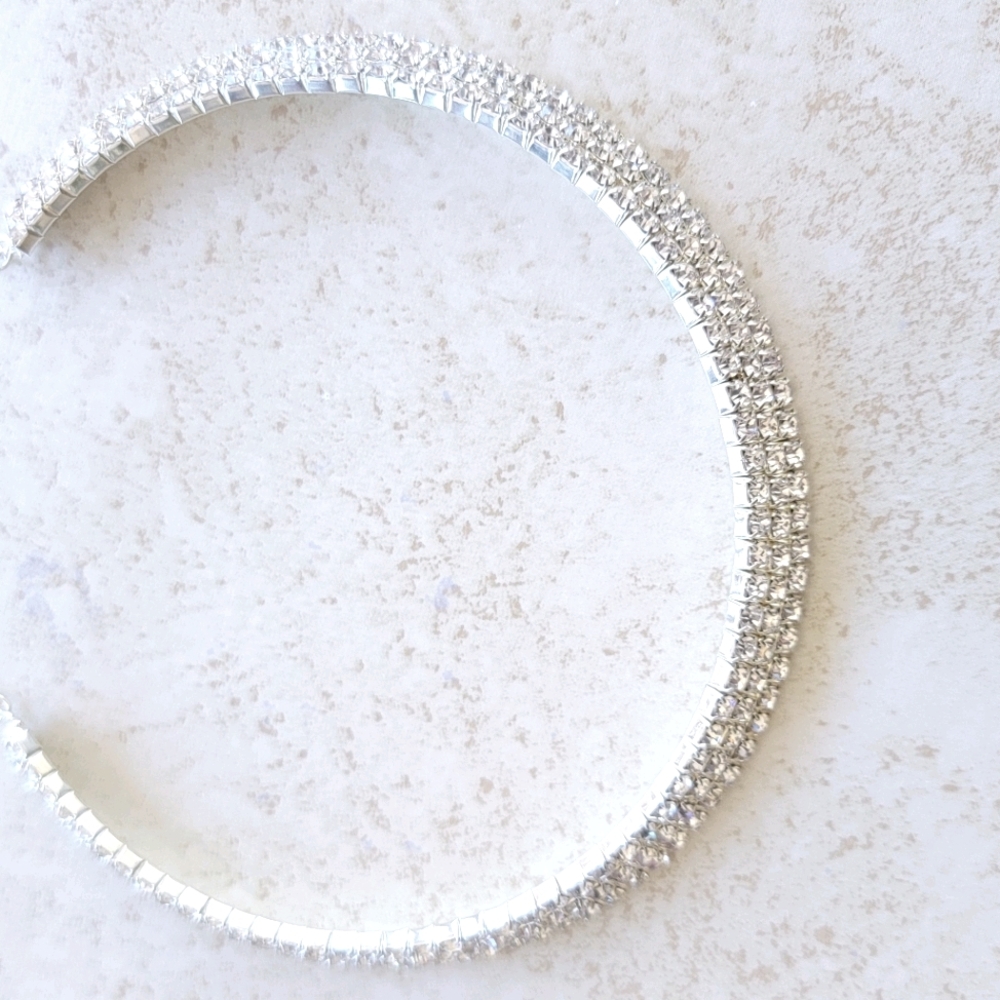Retro Crystal Rhinestone Choker - Picture 3 of 3